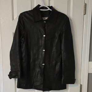 Women's Black Leather Jacket